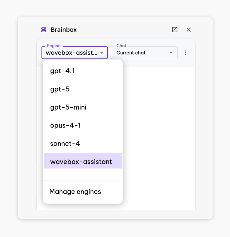 🆕 Wavebox AI Assistant Now Available in Brainbox.