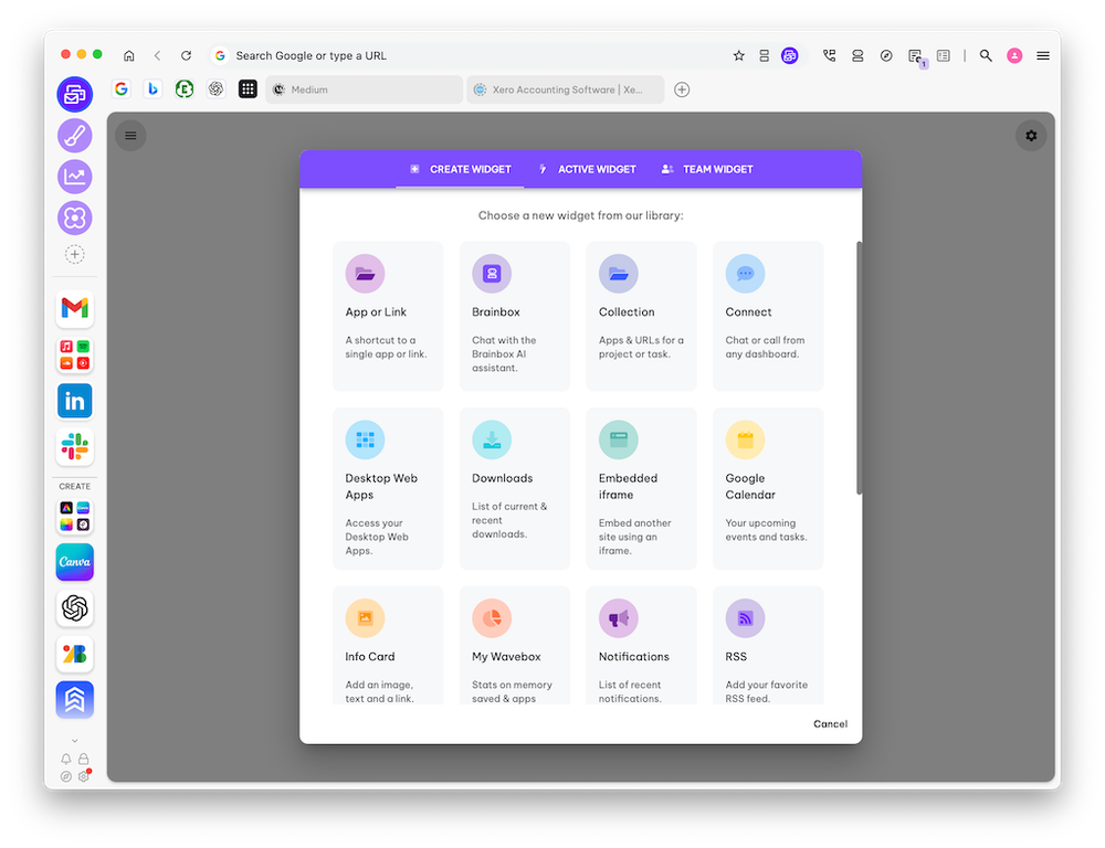 Widgets Overview